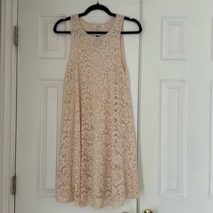 New Small Light Pink Lace Dress